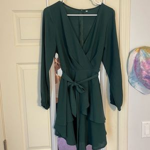 Long sleeve Green dress